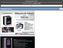 Tablet Screenshot of maquinasdetabacoyrecargas.com